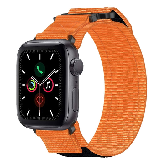 For Apple Watch Series 5 40mm Nylon Hook And Loop Fastener Watch Band(Orange) by bashfashion