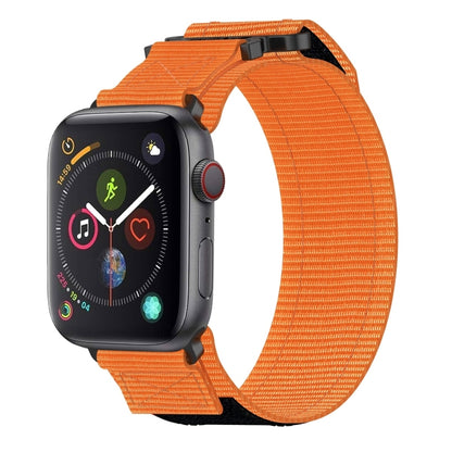 For Apple Watch Series 4 40mm Nylon Hook And Loop Fastener Watch Band(Orange) by bashfashion