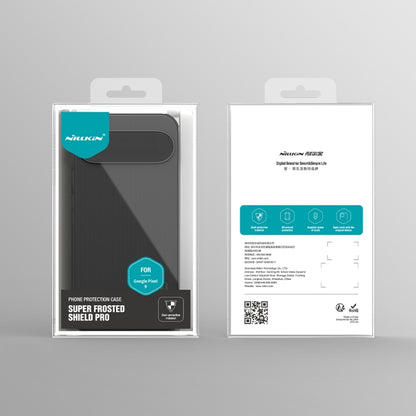 For Google Pixel 9 NILLKIN Frosted Shield Pro PC + TPU Phone Case(Black) by NILLKIN