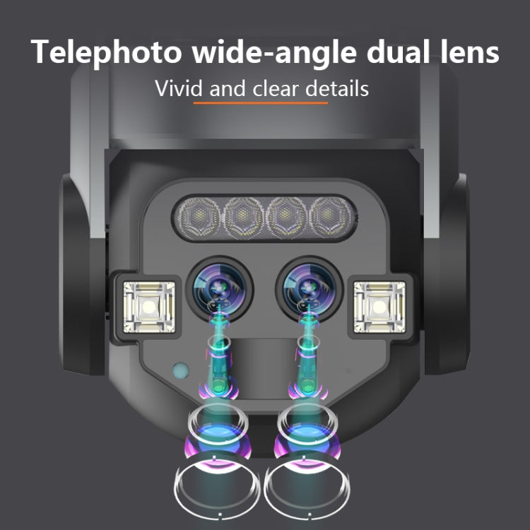 Q820 6MP 10X Binocular Zoom Dual Light Source Outdoor IP67 Waterproof WiFi Camera(US Plug) by bashfashion