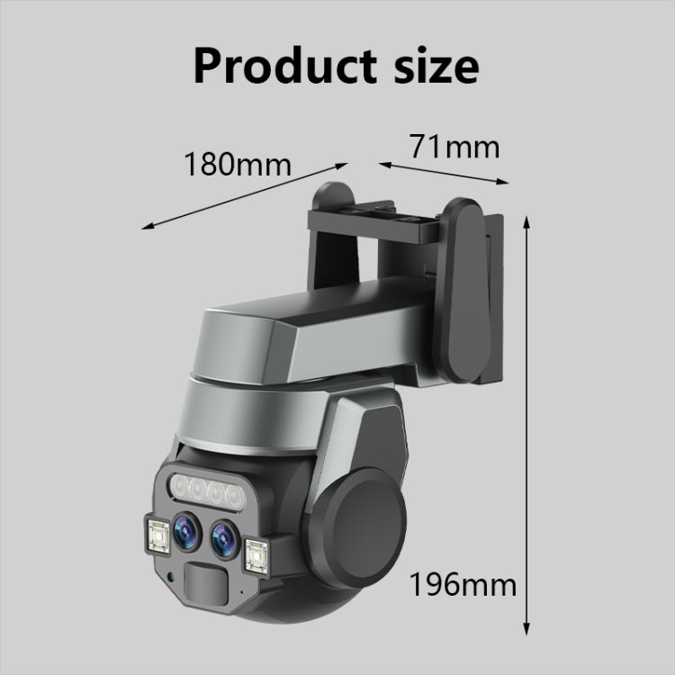 Q820 6MP 10X Binocular Zoom Dual Light Source Outdoor IP67 Waterproof WiFi Camera(AU Plug) by bashfashion