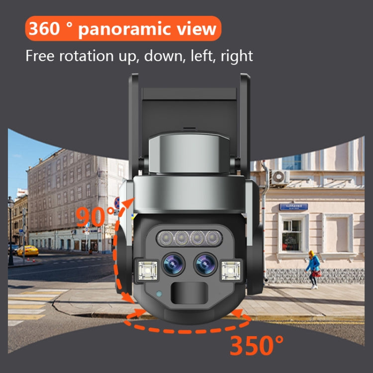 Q820 6MP 10X Binocular Zoom Dual Light Source Outdoor IP67 Waterproof WiFi Camera(AU Plug) by bashfashion
