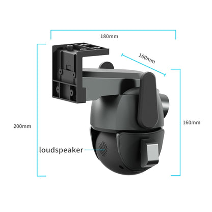 Q821 4MP Binocular Zoom Dual Light Source Outdoor IP67 Waterproof WiFi Camera(UK Plug) by bashfashion