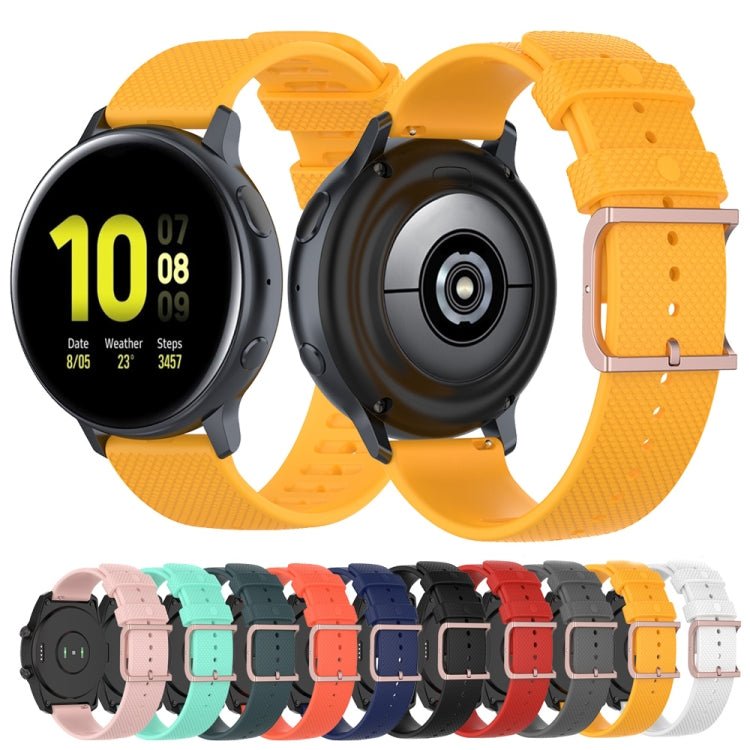 For Galaxy Watch Active 3 / Active 2 / Active / Galaxy Watch 3 41mm / Galaxy Watch 42mm 20mm Dot Texture Watch Band(White) by bashfashion