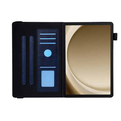 For Samsung Galaxy Tab A11 / A9 Extraordinary Series Leather Tablet Case(Royal Blue) by bashfashion