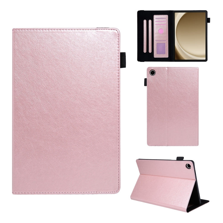 For Samsung Galaxy Tab A11 / A9 Extraordinary Series Leather Tablet Case(Rose Gold) by bashfashion