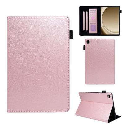 For Samsung Galaxy Tab A11 / A9 Extraordinary Series Leather Tablet Case(Rose Gold) by bashfashion