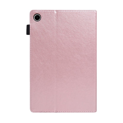 For Samsung Galaxy Tab A11 / A9 Extraordinary Series Leather Tablet Case(Rose Gold) by bashfashion