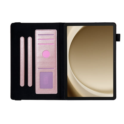 For Samsung Galaxy Tab A11 / A9 Extraordinary Series Leather Tablet Case(Rose Gold) by bashfashion