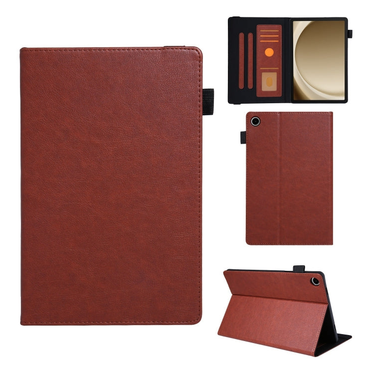 For Samsung Galaxy Tab A11 / A9 Extraordinary Series Leather Tablet Case(Brown) by bashfashion
