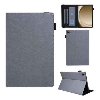 For Samsung Galaxy Tab A11 / A9 Extraordinary Series Leather Tablet Case(Grey) by bashfashion