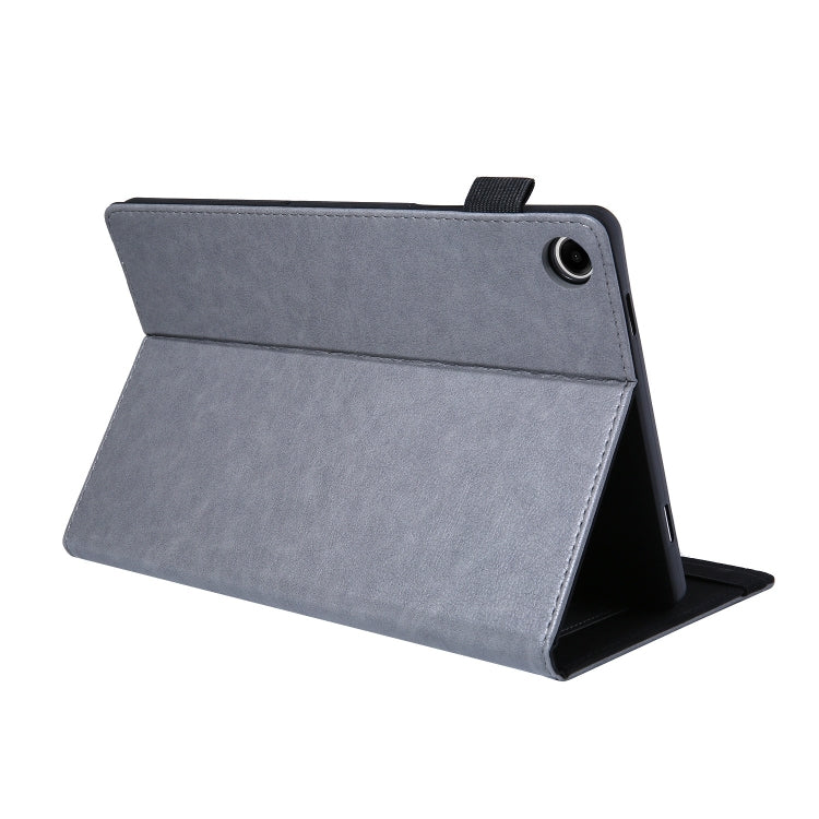 For Samsung Galaxy Tab A11 / A9 Extraordinary Series Leather Tablet Case(Grey) by bashfashion