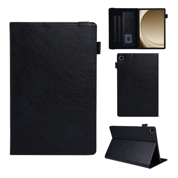For Samsung Galaxy Tab A11 / A9 Extraordinary Series Leather Tablet Case(Black) by bashfashion
