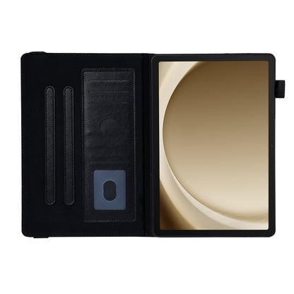 For Samsung Galaxy Tab A11 / A9 Extraordinary Series Leather Tablet Case(Black) by bashfashion