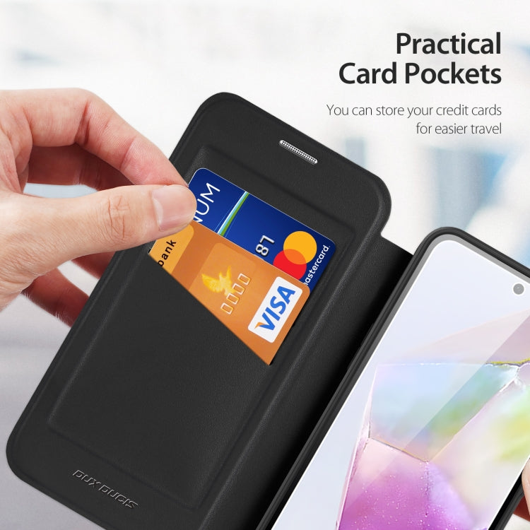 For Samsung Galaxy A36 5G / A56 5G DUX DUCIS Skin X Pro Series PC + TPU Phone Leather Case(Black) by DUX DUCIS