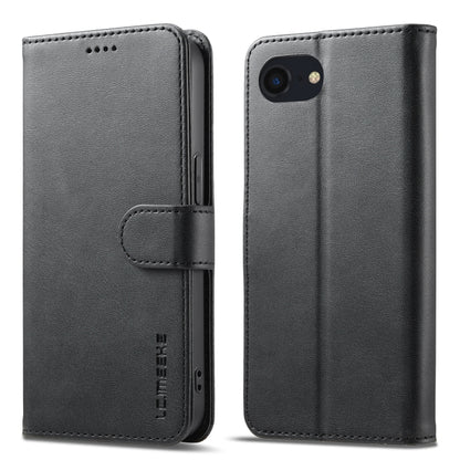 LC.IMEEKE Calf Texture Horizontal Flip Leather Case For iPhone 16e(Black) by LC.IMEEKE
