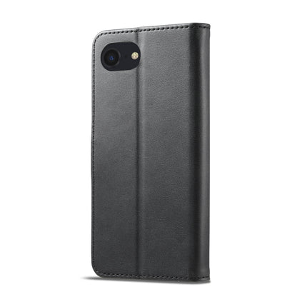 LC.IMEEKE Calf Texture Horizontal Flip Leather Case For iPhone 16e(Black) by LC.IMEEKE