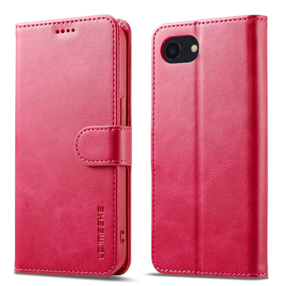 LC.IMEEKE Calf Texture Horizontal Flip Leather Case For iPhone 16e(Red) by LC.IMEEKE