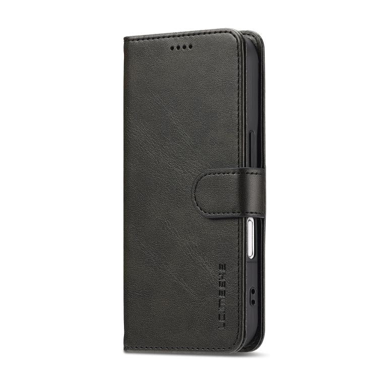 LC.IMEEKE Calf Texture Horizontal Flip Leather Case For iPhone 17(Black) by LC.IMEEKE