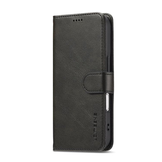 LC.IMEEKE Calf Texture Horizontal Flip Leather Case For iPhone 17(Black) by LC.IMEEKE