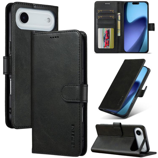 LC.IMEEKE Calf Texture Horizontal Flip Leather Case For iPhone Air(Black) by LC.IMEEKE