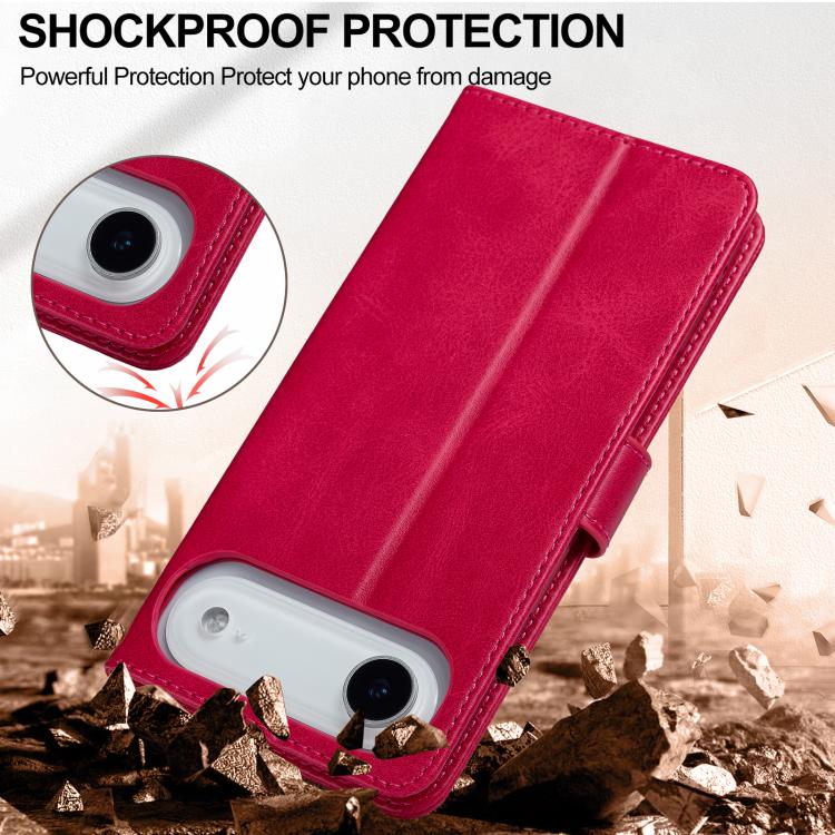 LC.IMEEKE Calf Texture Horizontal Flip Leather Case For iPhone Air(Red) by LC.IMEEKE