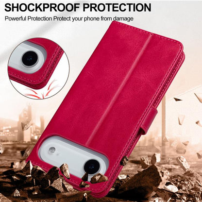 LC.IMEEKE Calf Texture Horizontal Flip Leather Case For iPhone Air(Red) by LC.IMEEKE