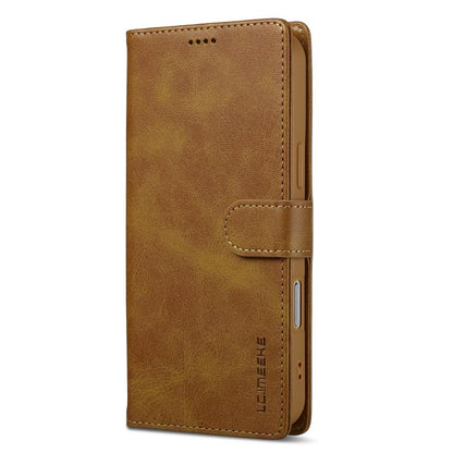 LC.IMEEKE Calf Texture Horizontal Flip Leather Case For iPhone 17 Pro(Yellow) by LC.IMEEKE