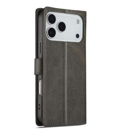 LC.IMEEKE Calf Texture Horizontal Flip Leather Case For iPhone 17 Pro(Grey) by LC.IMEEKE