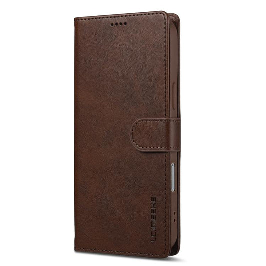 LC.IMEEKE Calf Texture Horizontal Flip Leather Case For iPhone 17 Pro Max(Brown) by LC.IMEEKE