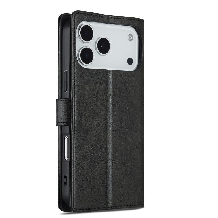 LC.IMEEKE Calf Texture Horizontal Flip Leather Case For iPhone 17 Pro Max(Black) by LC.IMEEKE