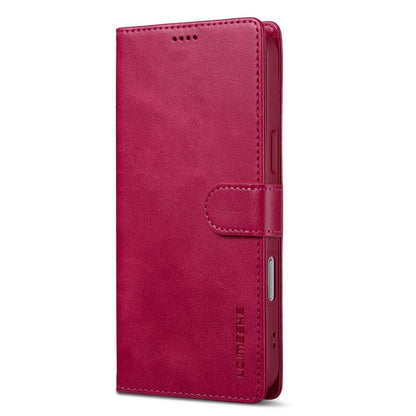 LC.IMEEKE Calf Texture Horizontal Flip Leather Case For iPhone 17 Pro Max(Red) by LC.IMEEKE