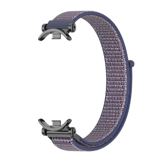 For Xiaomi Smart Band 10 / 9 / 8 Mijobs GT4 Breathable Nylon Loop Watch Band(Midnight Blue Black) by MIJOBS