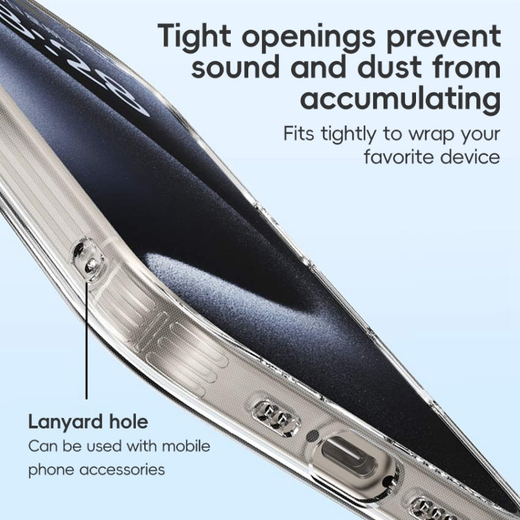 For iPhone 16 Pro Max ZGA Clear TPU Shockproof Phone Case(Transparent) by ZGA