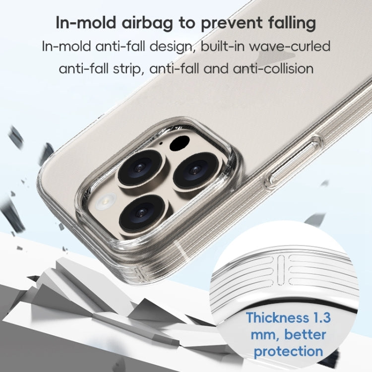 For iPhone 16 Pro ZGA Clear TPU Shockproof Phone Case(Transparent) by ZGA