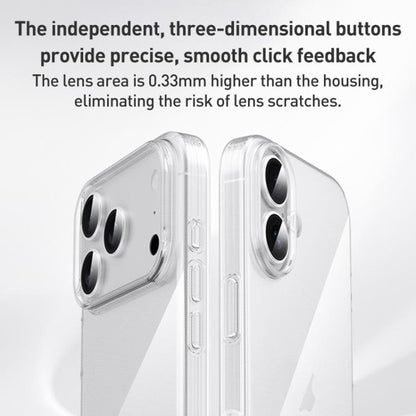 For iPhone 17 Pro Max ZGA Clear TPU Shockproof Phone Case(Transparent) by ZGA