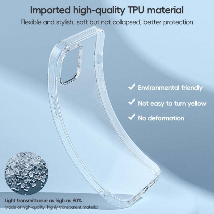 For iPhone 15 Pro ZGA Clear TPU Shockproof Phone Case(Transparent) by ZGA