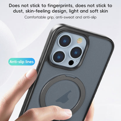 For iPhone 15 ZGA Magsafe Holder PC Hybrid TPU Phone Case(Pink) by ZGA