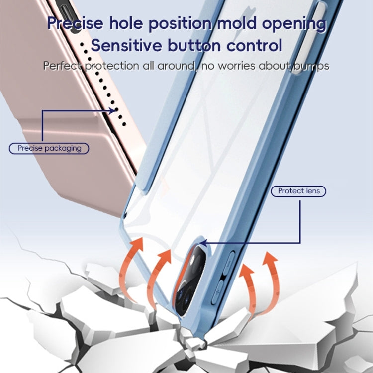 For iPad 2025 / 2022 ZGA Tri-Fold Voltage Smart Leather Tablet Case(Black) by ZGA