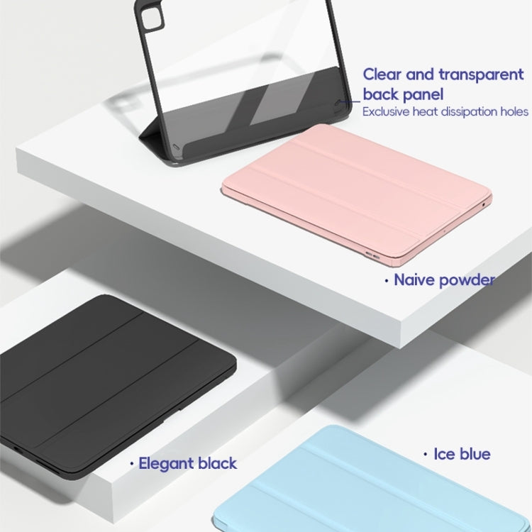 For iPad 2025 / 2022 ZGA Tri-Fold Voltage Smart Leather Tablet Case(Ice Blue) by ZGA