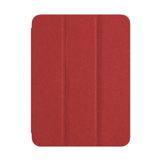 For iPad Pro 12.9 2022/2021/2020 ZGA Tri-Fold Voltage Smart Leather Tablet Case(Red) by ZGA