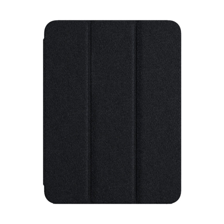 For iPad 2025 / 2022 ZGA Tri-Fold Voltage Smart Leather Tablet Case(Black) by ZGA