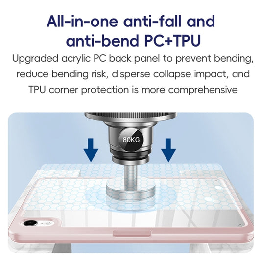 For iPad Pro 11 2022 / 2021 / 2020 ZGA Tri-Fold 360 Rotation Smart Leather Tablet Case(Black) by ZGA