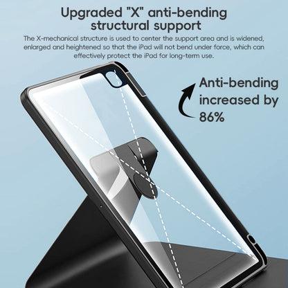 For iPad Air 10.9 2022 / 2020 ZGA Tri-Fold 360 Rotation Smart Leather Tablet Case(Pink) by ZGA