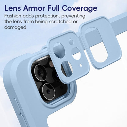 For iPad 2025 / 2022 ZGA Tri-Fold 360 Rotation Smart Leather Tablet Case(Pink) by ZGA