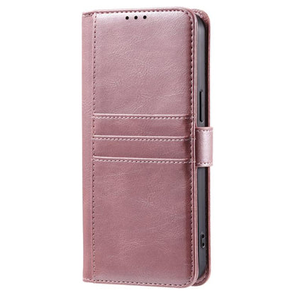 For iPhone 16e Simple 6-Card Wallet Leather Phone Case(Rose Gold) by bashfashion
