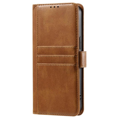 For iPhone 16e Simple 6-Card Wallet Leather Phone Case(Brown) by bashfashion