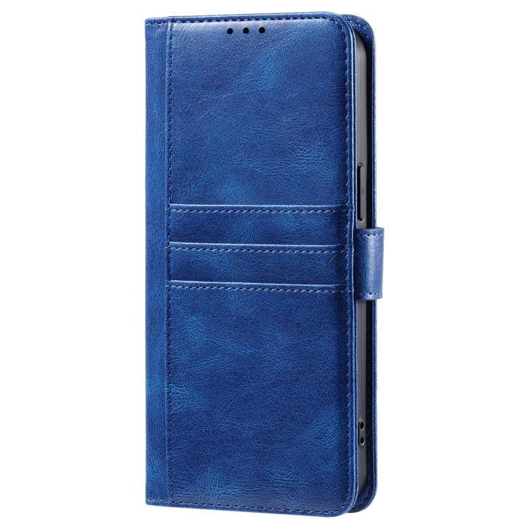 For iPhone 16e Simple 6-Card Wallet Leather Phone Case(Blue) by bashfashion
