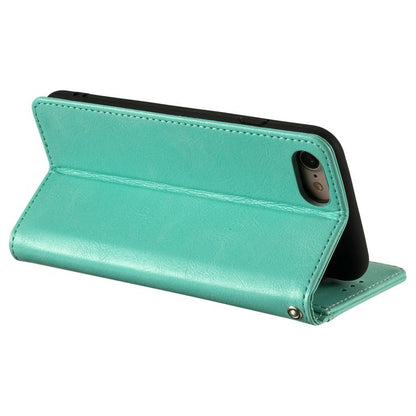 For iPhone 16e Simple 6-Card Wallet Leather Phone Case(Green) by bashfashion