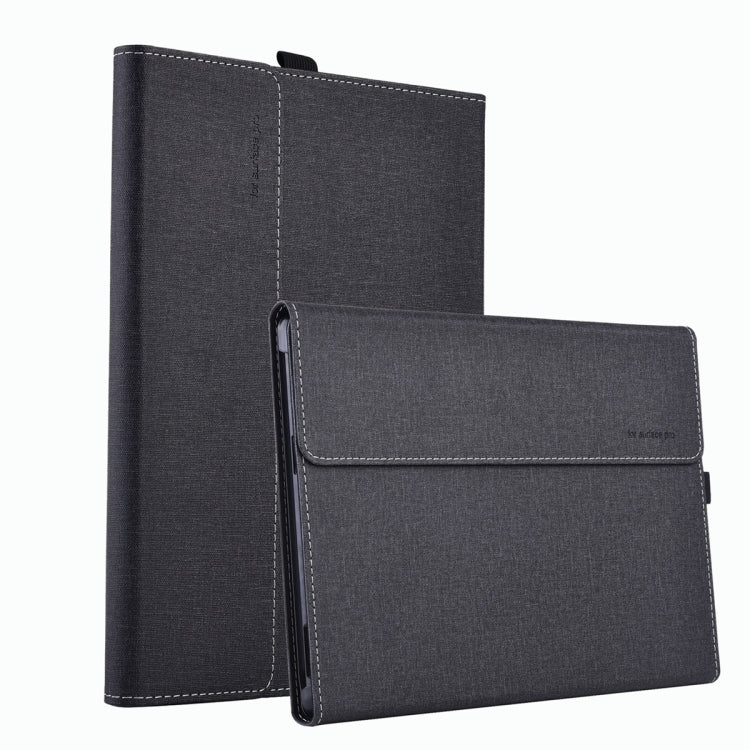For Microsoft Surface Pro 10 Cloth Texture PC Tablet Protective Case(Black) by bashfashion